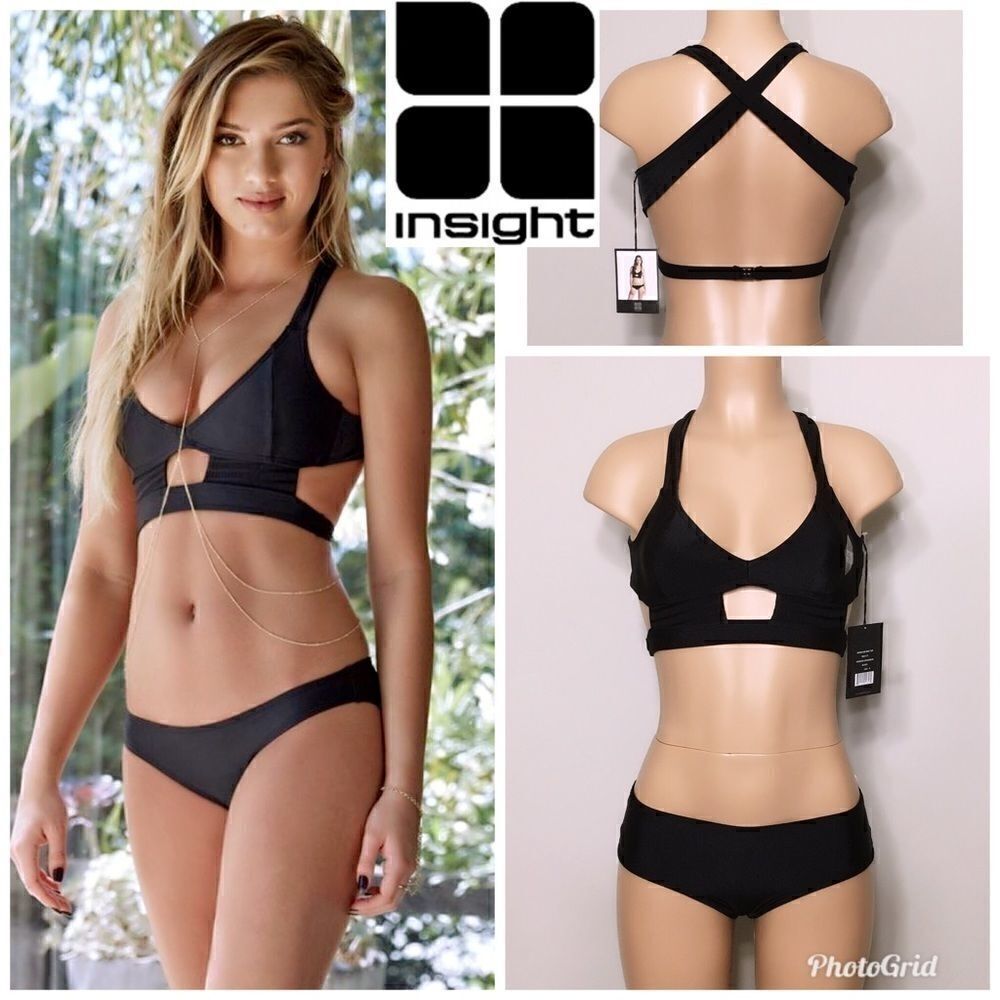 Insight black bikini. Size 6. NWT